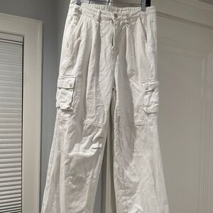 Princess Polly White Cargo Jean